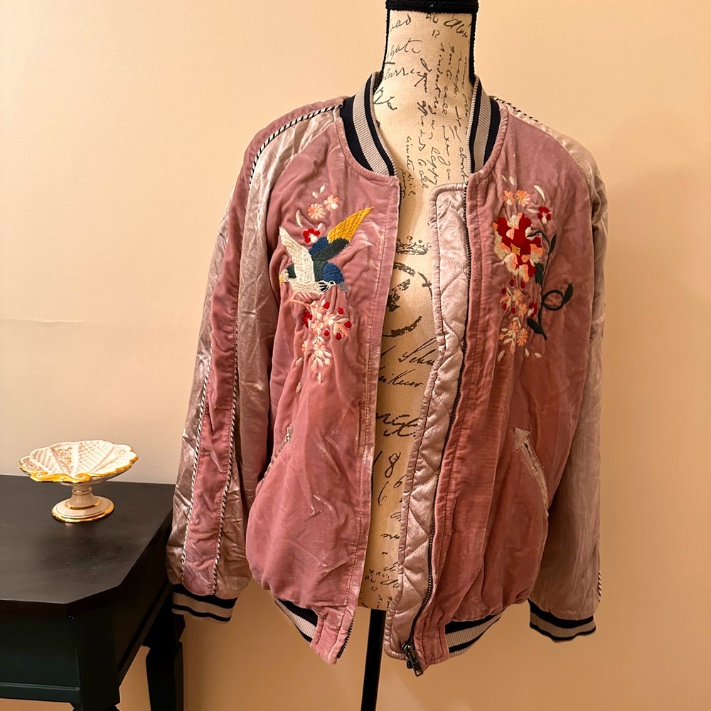 :: FREE PEOPLE :: Velvet Bomber Jacket